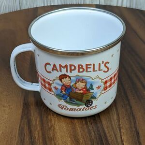 Vintage Campbell's Tomato Soup 2002 Collectors Enamelware Mug Cup Tin Metal